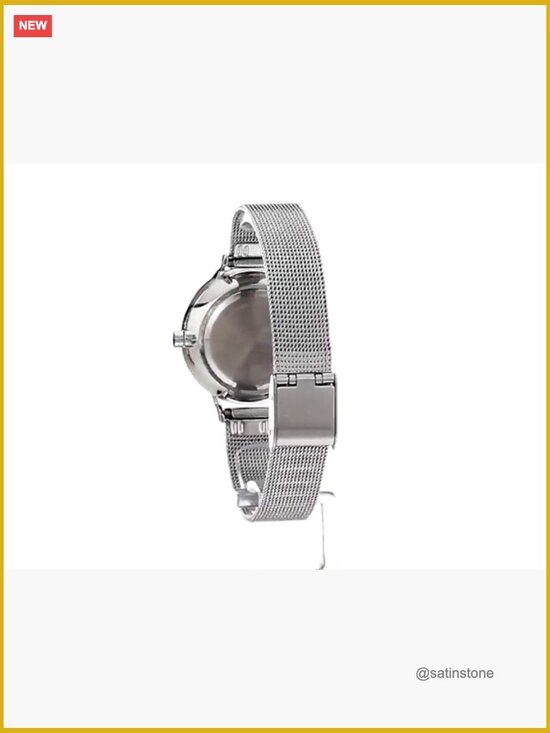 Japanese Quartz Wrist Watch with Mesh Bracelet, Scratch-Resistant, Minimalist main image 4